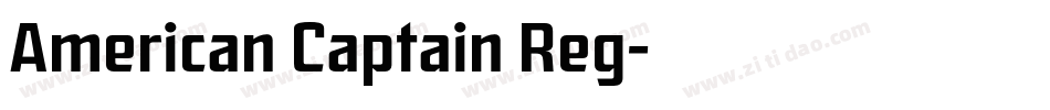 American Captain Reg字体转换